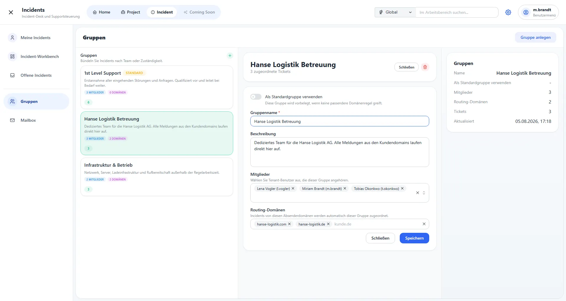 Planox: Gruppen und automatisches Routing