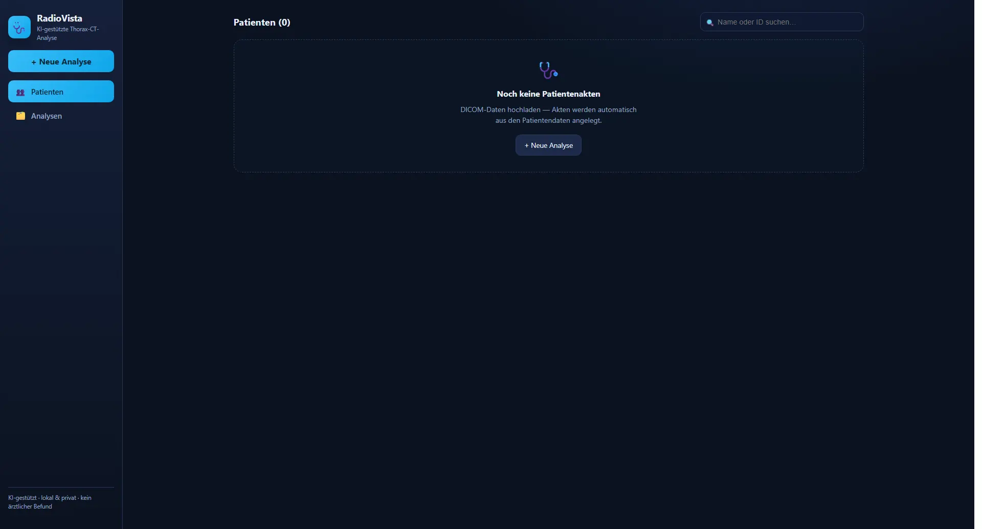 RadioVista: Einstieg – RadioVista im Browser öffnen