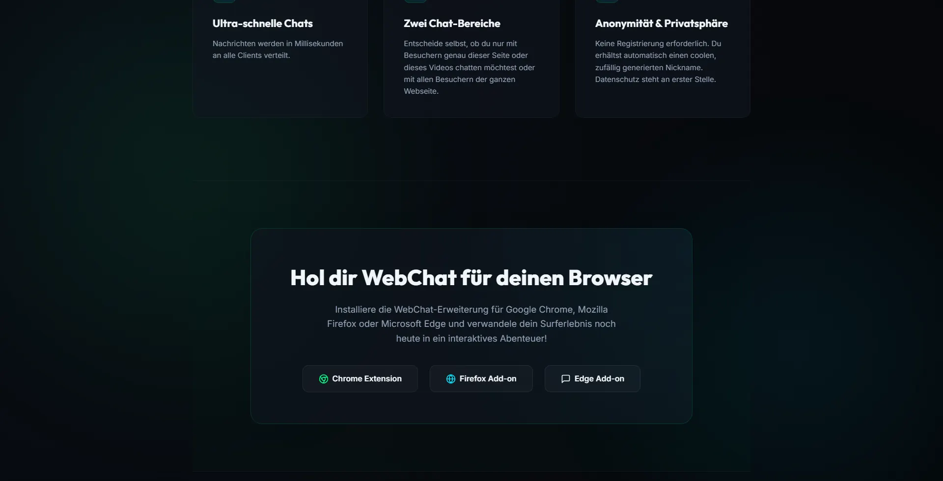 WebChat: Installation für Chrome, Firefox und Edge